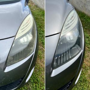 Rénovation optiques de phares (Renault Scénic)