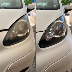 Rénovation optiques de phares (Toyota Aygo)